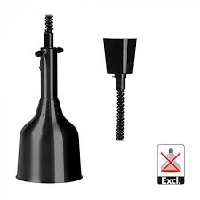 Infrarot Wärmestrahler + Federzug 180cm schwarz